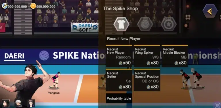 The Spike Volleyball Story Mod APK store.